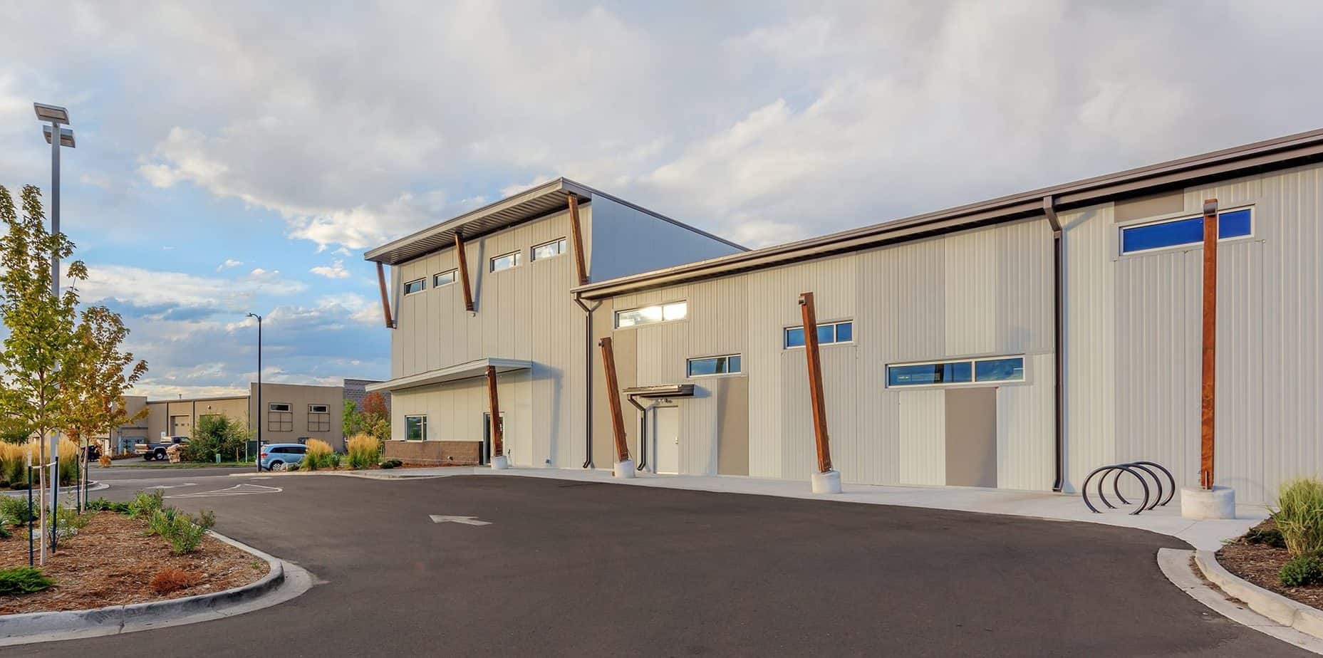 The outside of the Cheer Center North. Building completed by D2C Architects Inc.