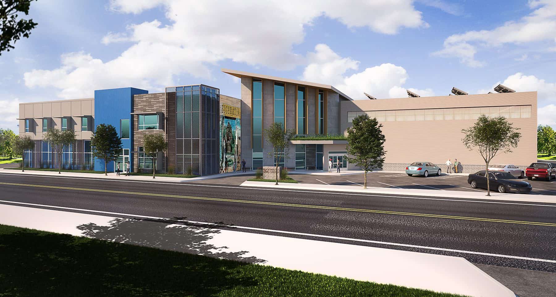 D2C Architects final rendering of The Edgewater Civic Center