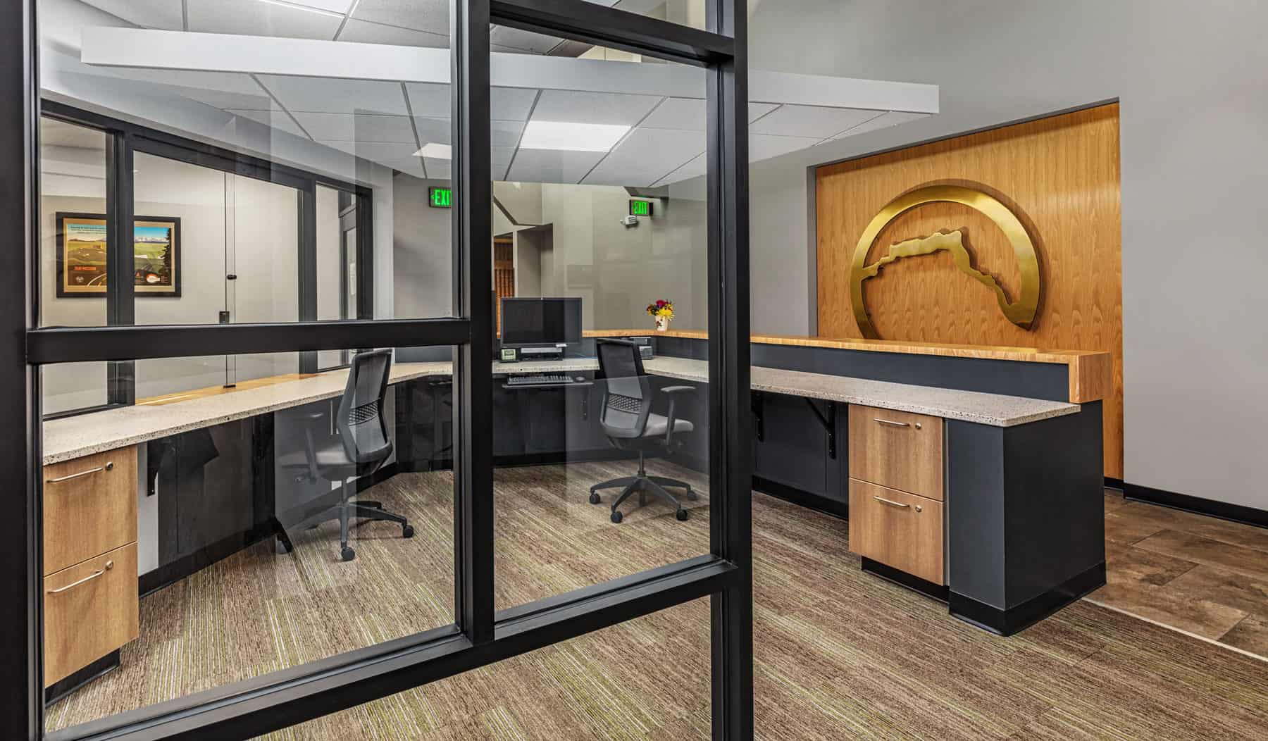 Interior office of the Castle Rock Service Center