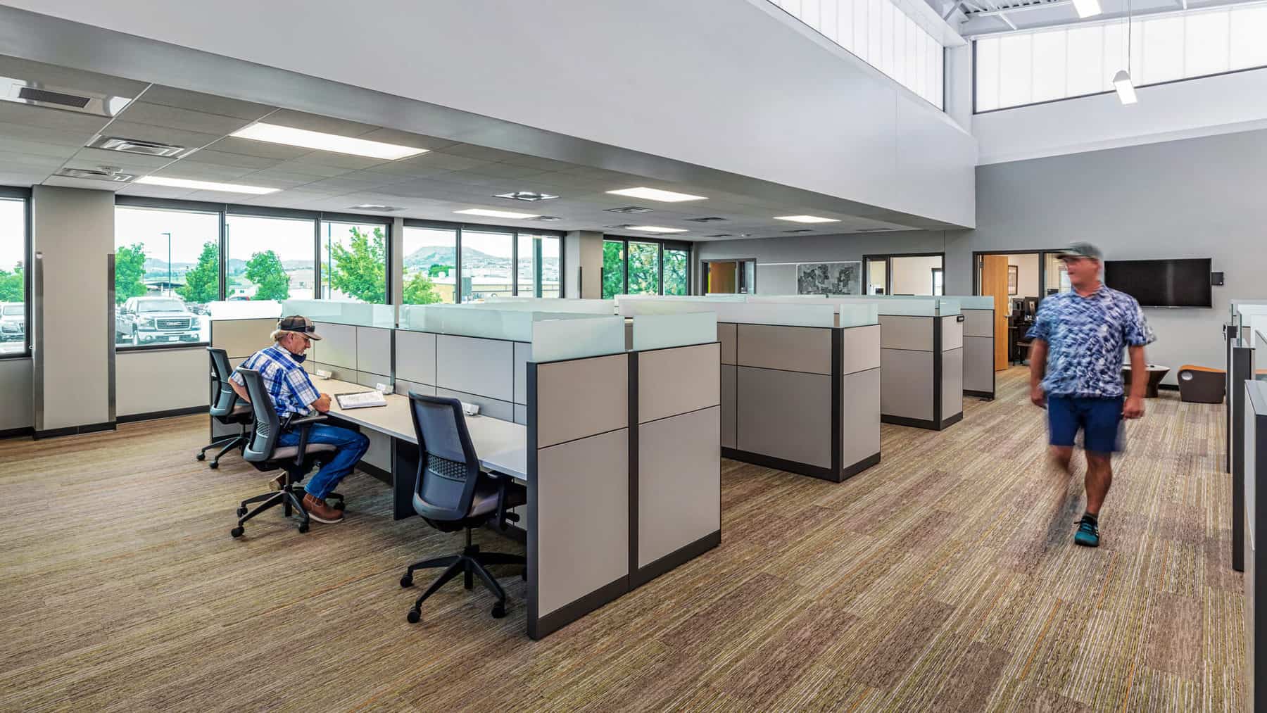 Interior office space of the Castle Rock Service Center