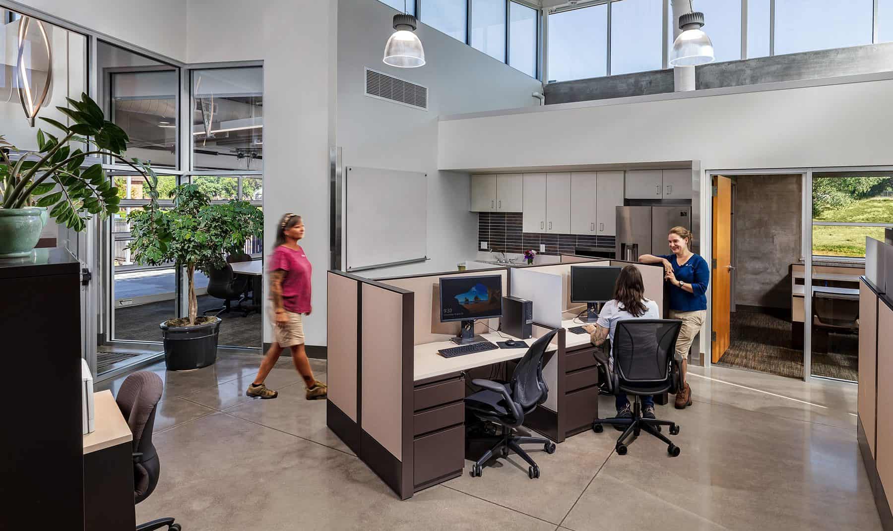Office space for the Westminster Administration Center designed by D2C Architects Inc.